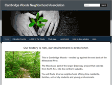 Tablet Screenshot of cambridgewoods.net